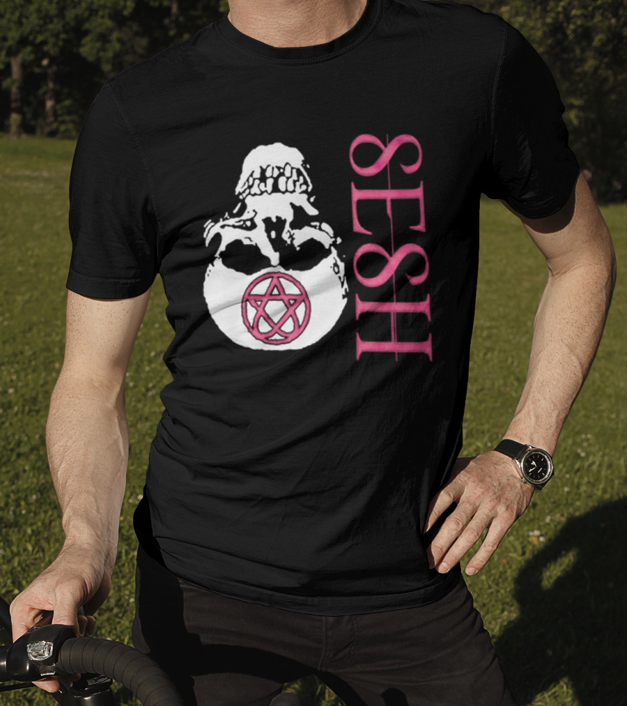 Teamsesh Merch Seshagram Skull Pentacle SESH T-Shirt