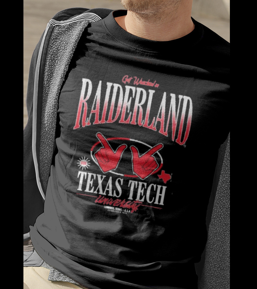 Get Wrecked In Raiderland Texas Tech University Lubbock Texas USA Established 1923 T-Shirt