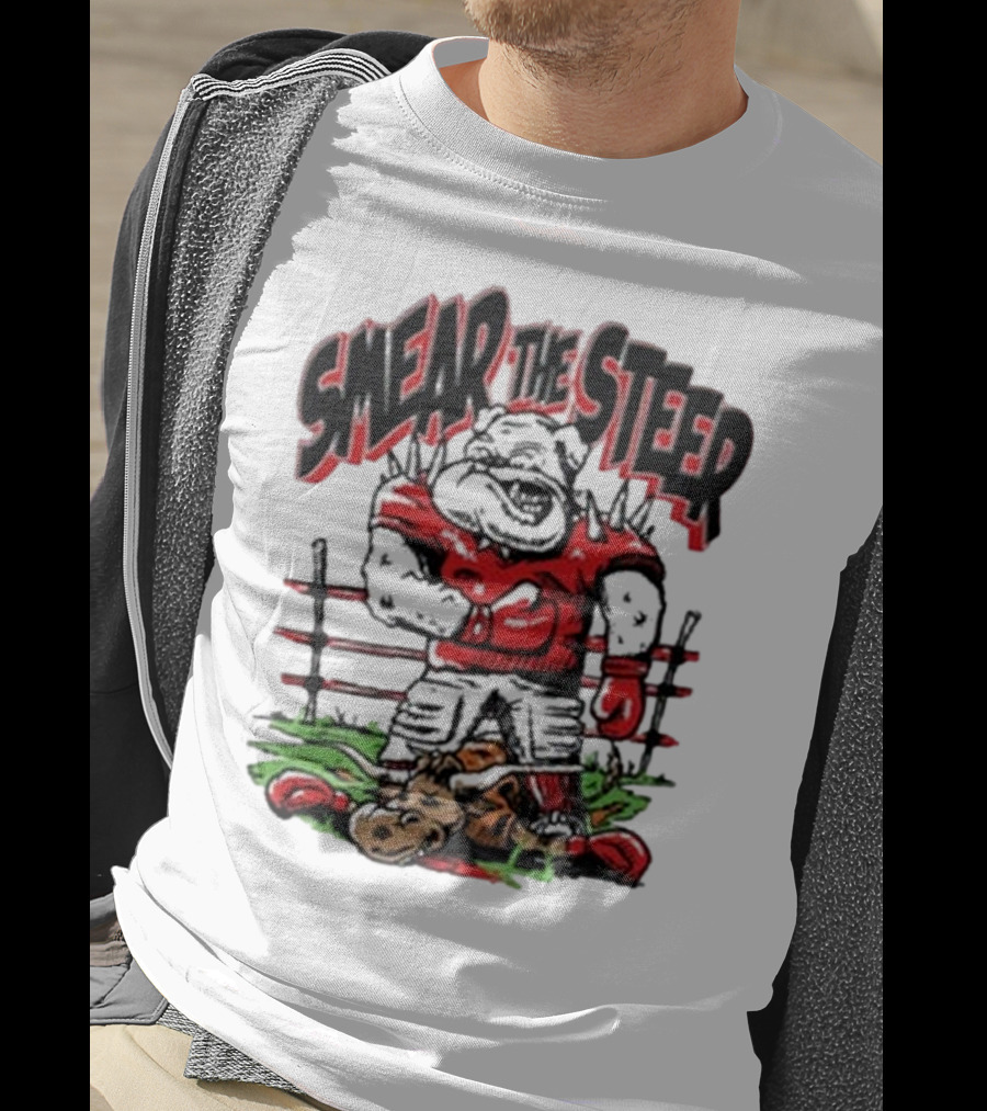 Georgia Bulldog Smear The Steer T-Shirt