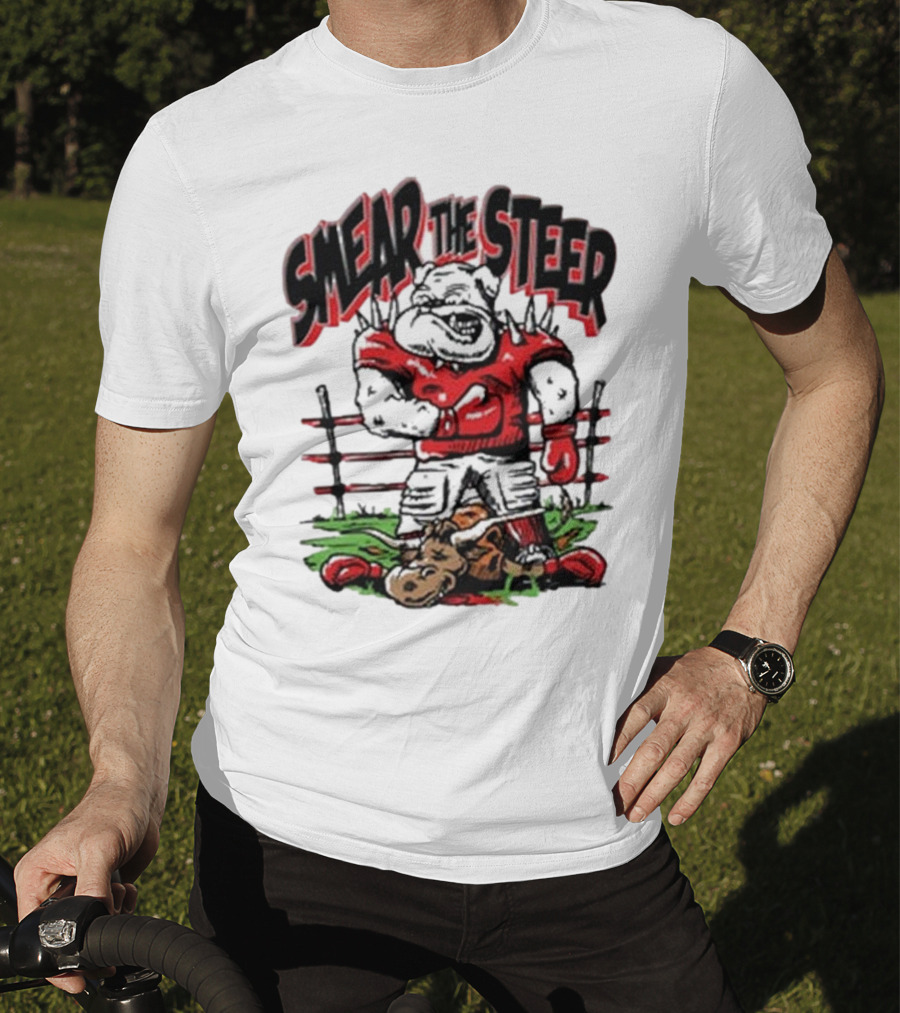 Georgia Bulldog Smear The Steer T-Shirt