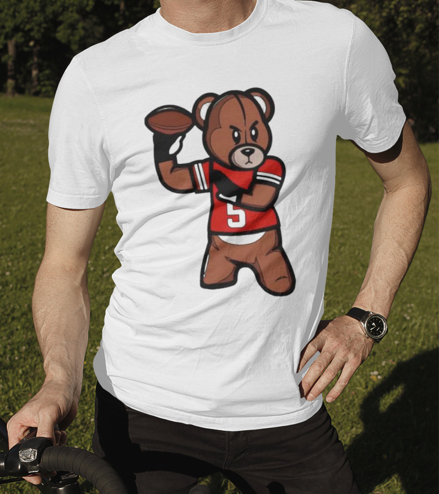 Louisville Teddy Bear Football Player Cartoon T-Shirt