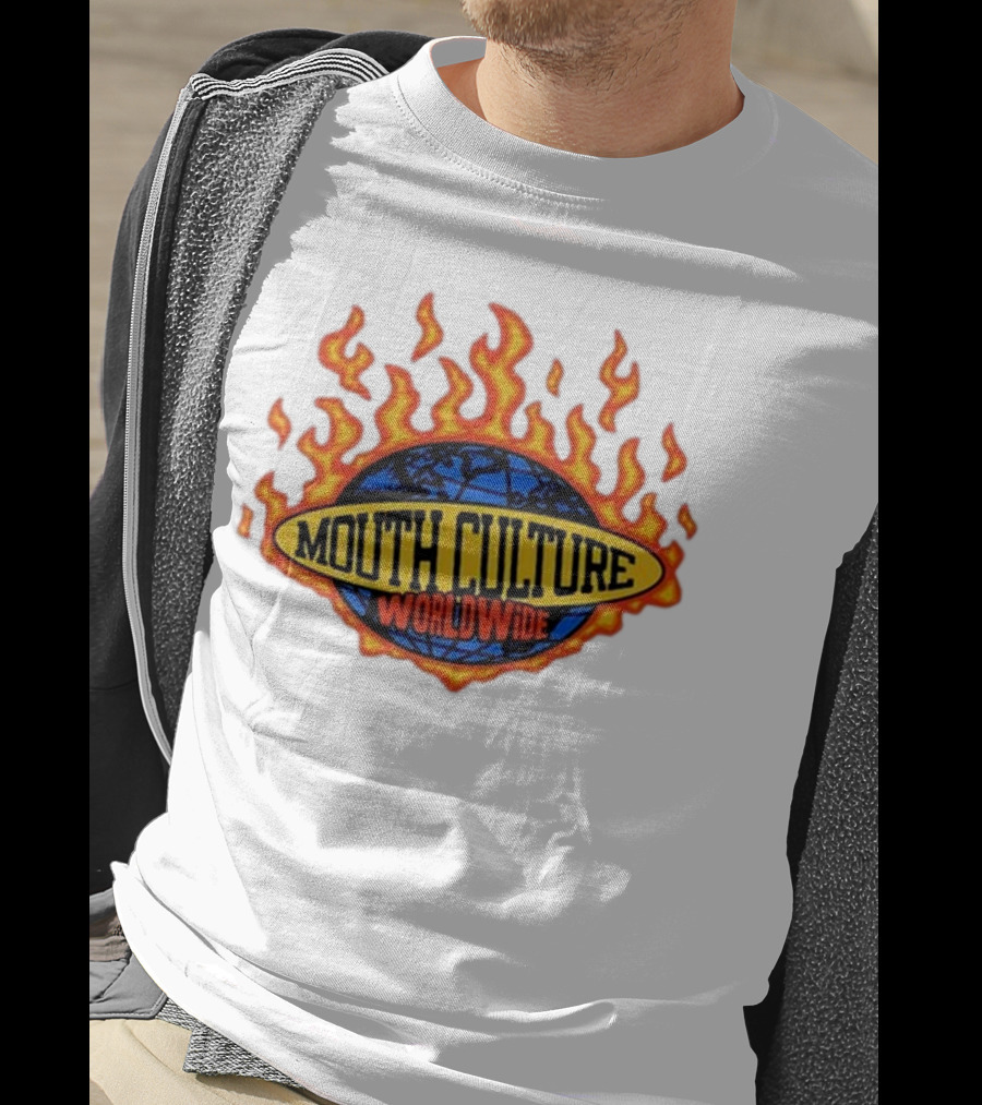 Mouth Culture Worldwide Flaming Globe T-Shirt