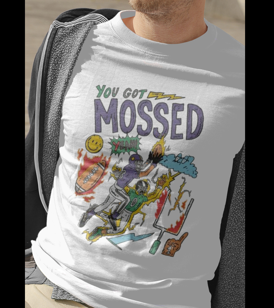 You Got Mossed Yeah Randy Moss Minnesota Vikings Football Catch T-Shirt