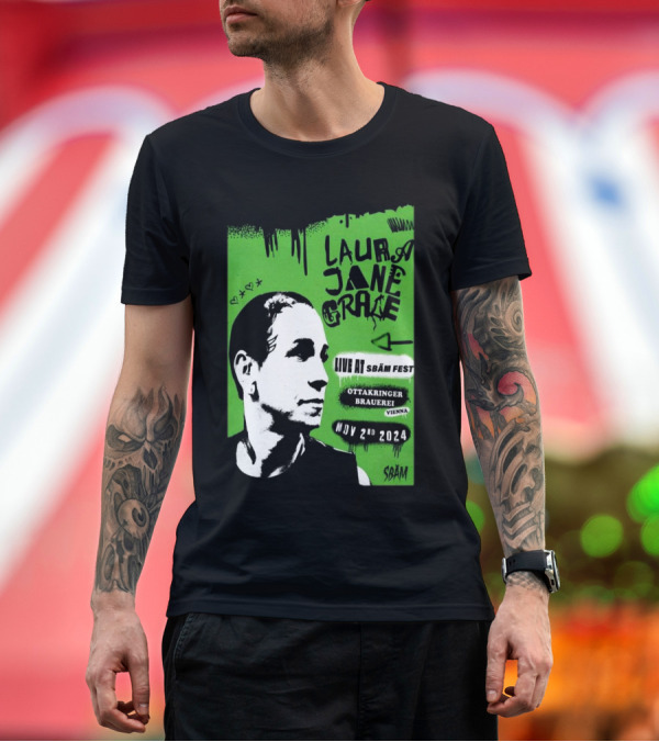 Premium T-Shirt: Laura Jane Grace Live at SBÄM Fest Ottakringer Brauerei Vienna Nov 2 T-Shirt Laura Jane Grace Live at SBÄM Fest Ottakringer Brauerei Vienna Nov 2 T-Shirt