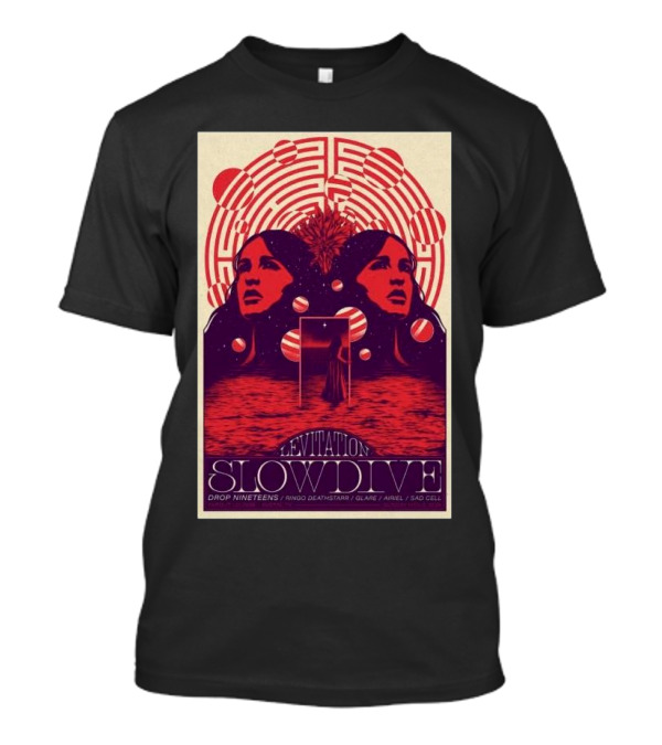 Levitation Austin November 3 2024 SlowDive Drop Nineteens Ringo Deathstarr Glaive Ariel SLO Cell T-Shirt