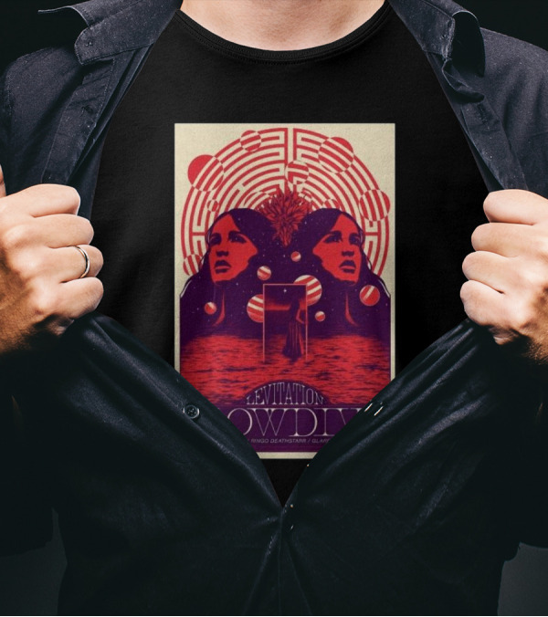 Levitation Austin November 3 2024 SlowDive Drop Nineteens Ringo Deathstarr Glaive Ariel SLO Cell T-Shirt