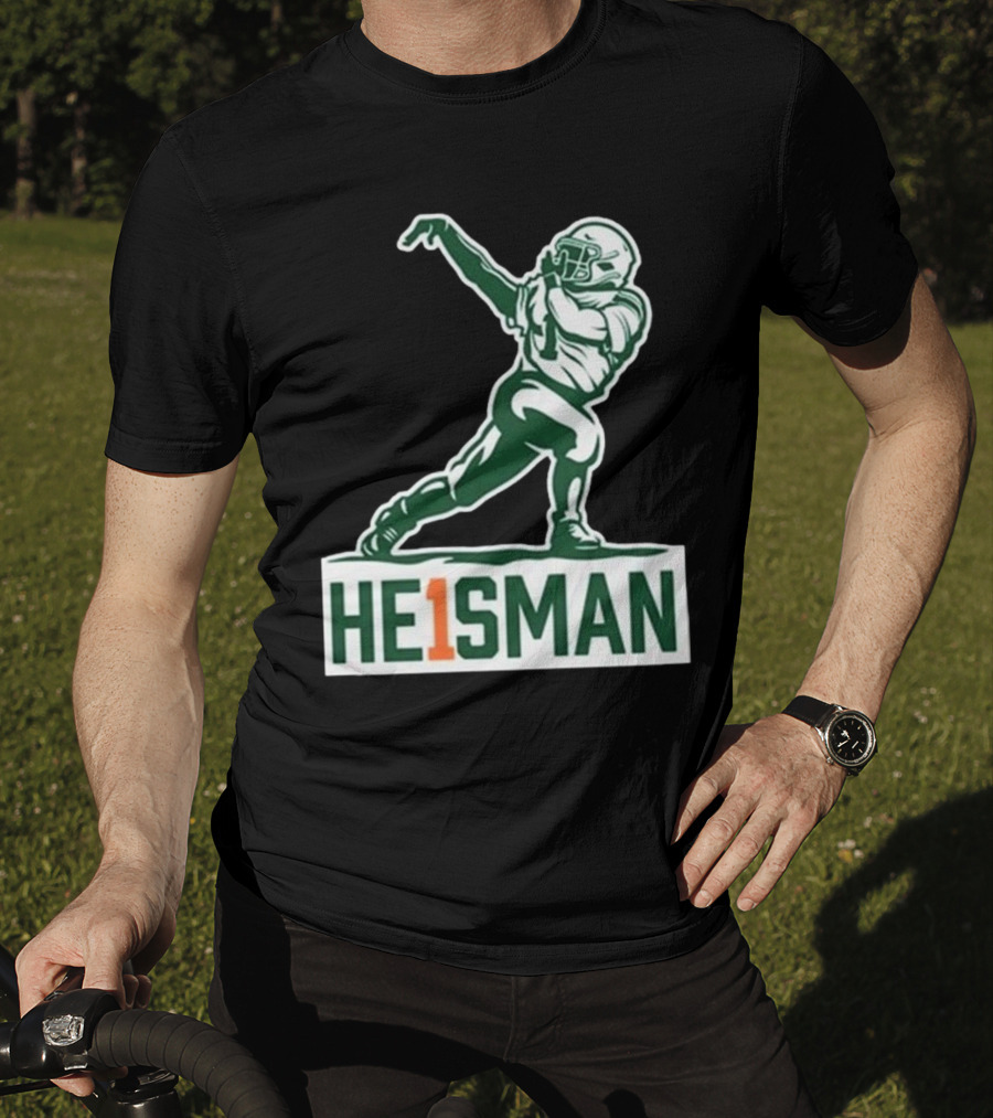 Cam HE1SMAN Football Heisman Pose T-Shirt
