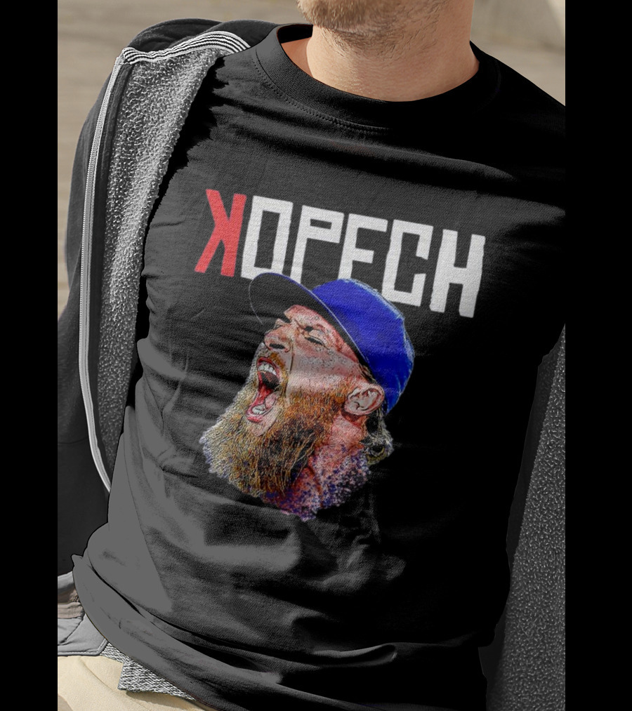 Michael Kopech Scream Yelling Illustration Blue Cap T-Shirt