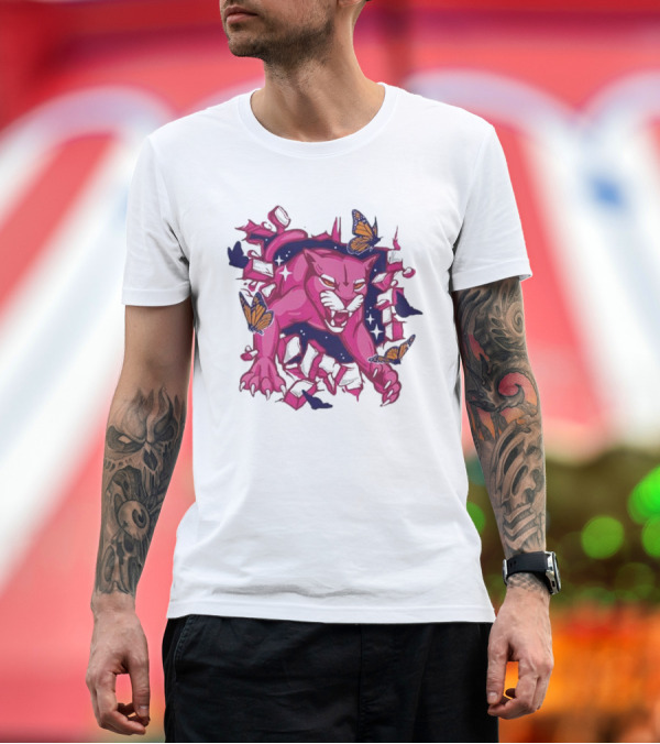 Premium T-Shirt: Florida Panthers Pink in the Rink Butterfly Breakthrough T-Shirt Florida Panthers Pink in the Rink Butterfly Breakthrough T-Shirt