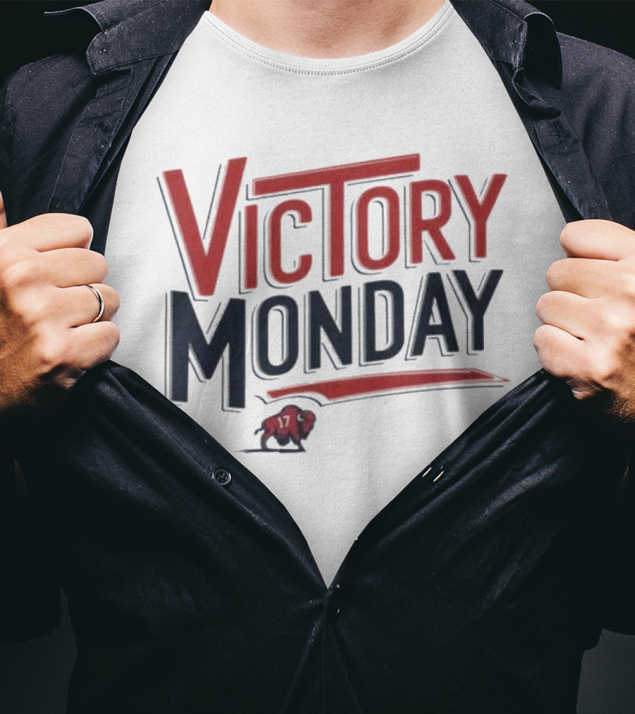 Victory Monday Buffalo Bills Josh Allen 17 Buffalo Football T-Shirt