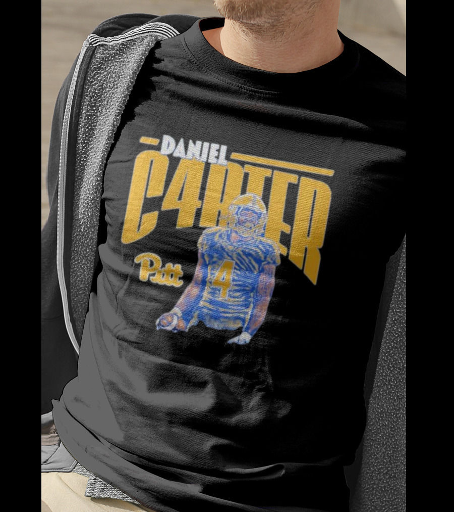 Daniel Carter Pitt Panthers Football Player Cartoon T-Shirt