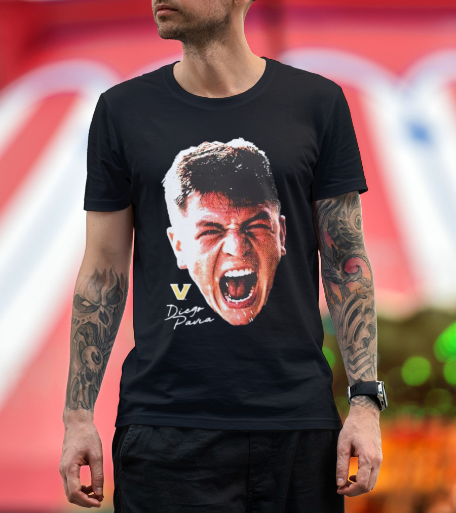 Diego Pavia Vanderbilt Commodores Signature Swag Head T-Shirt