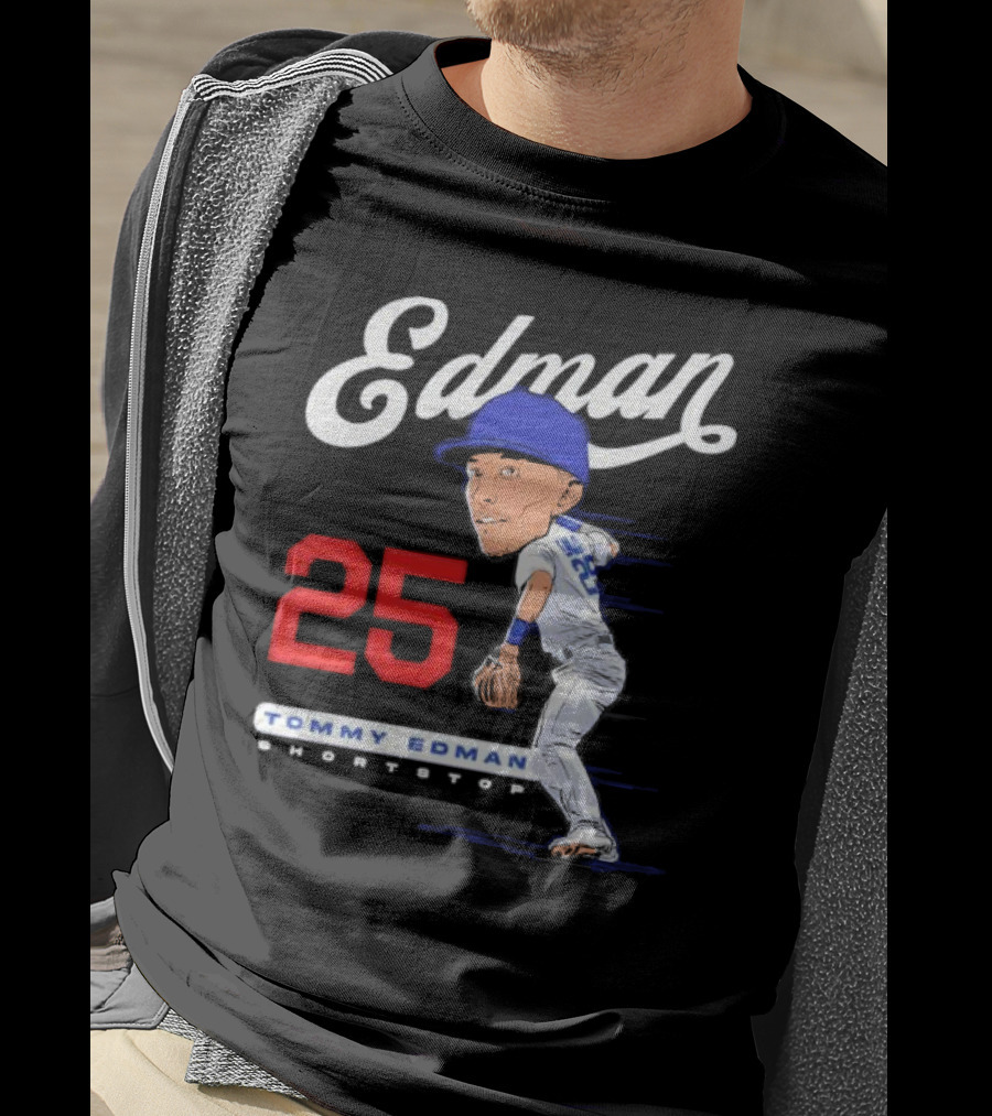 Edman 25 Tommy Edman Shortstop Cartoon T-Shirt