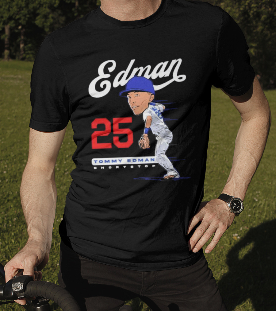 Edman 25 Tommy Edman Shortstop Cartoon T-Shirt