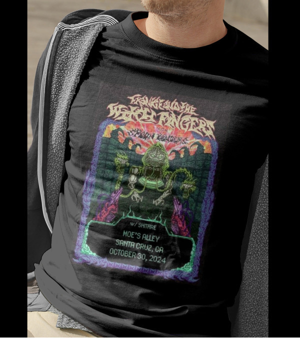 Frankie And The Witch Fingers Concert Featuring Shitfire At Moe’s Alley Santa Cruz CA October 30 T-Shirt