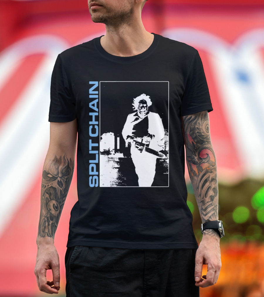SPLIT CHAIN Chainsaw Runner Monochrome T-Shirt