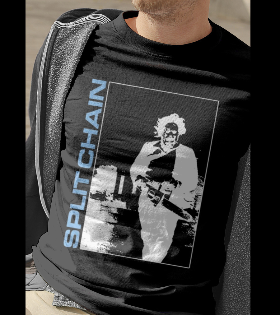 SPLIT CHAIN Chainsaw Runner Monochrome T-Shirt