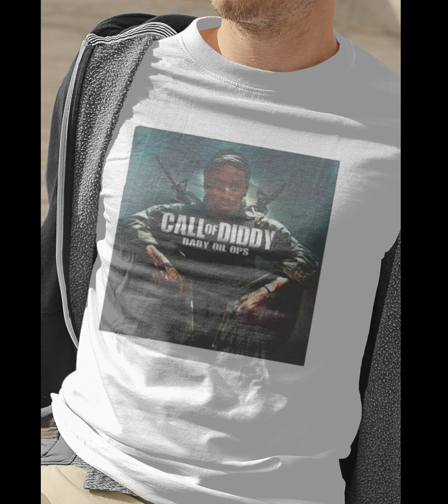 Call Of Diddy Baby Oil Ops Parody Game Soldier Image T-Shirt