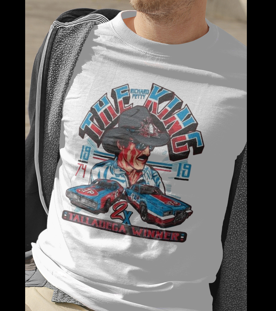 Richard Petty The King 2x Talladega Winner 1974 1979 T-Shirt