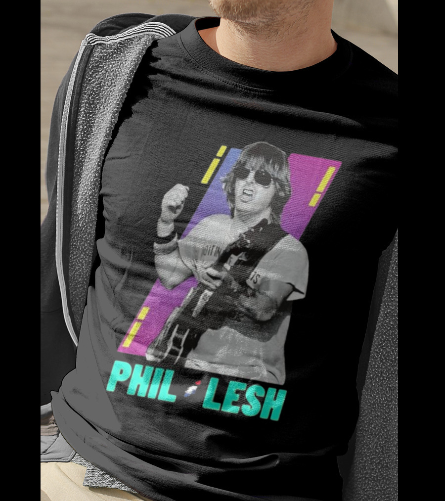 Phil Lesh Colorful Retro Style Grateful Dead Bassist Image T-Shirt