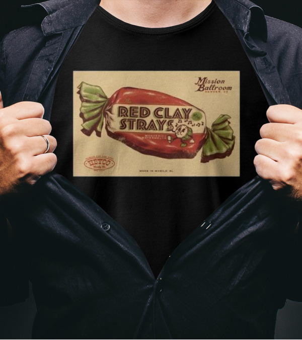 Red Clay Strays Live Mission Ballroom Denver CO October 31 2024 Candy T-Shirt