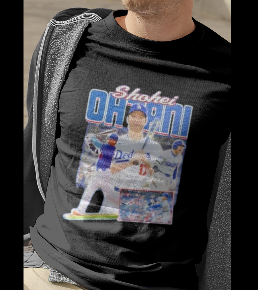 Shohei Ohtani Dodgers Baseball Collage T-Shirt