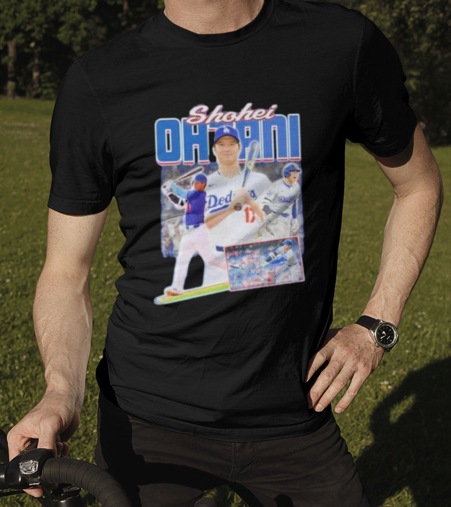 Shohei Ohtani Dodgers Baseball Collage T-Shirt