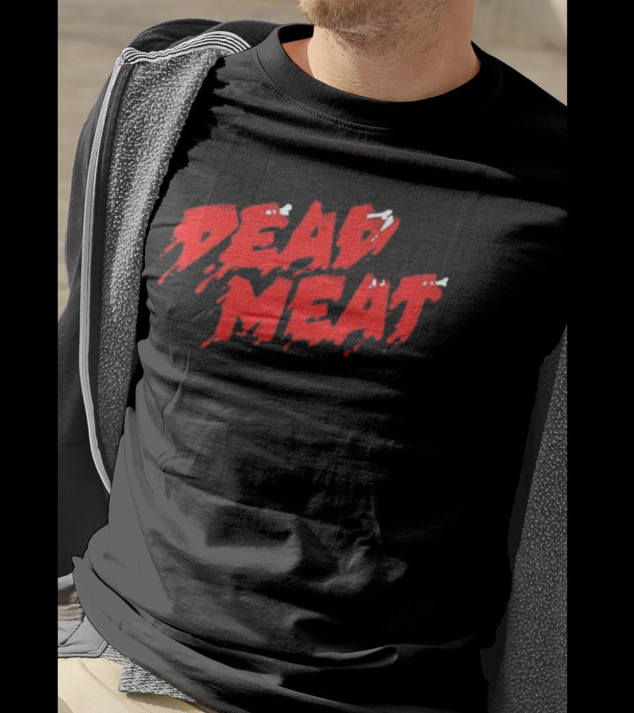Dead Meat Red Dripping Text T-Shirt