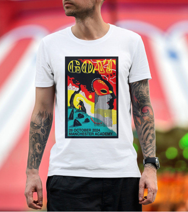 Premium T-Shirt: GOAT Live Concert October 26 2024 at Manchester Academy Tour T-Shirt GOAT Live Concert October 26 2024 at Manchester Academy Tour T-Shirt