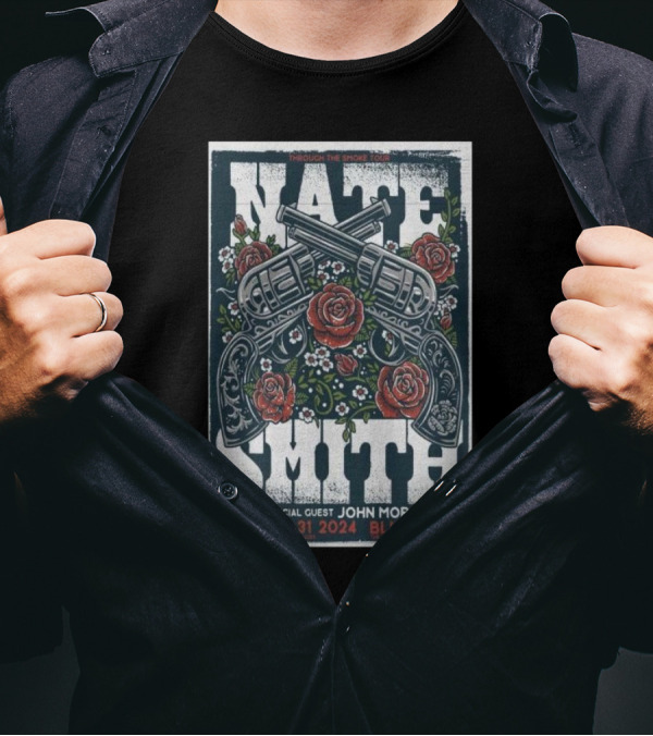 Nate Smith Through The Smoke Tour With Special Guest John Morgan At Bluestone October 31 T-Shirt