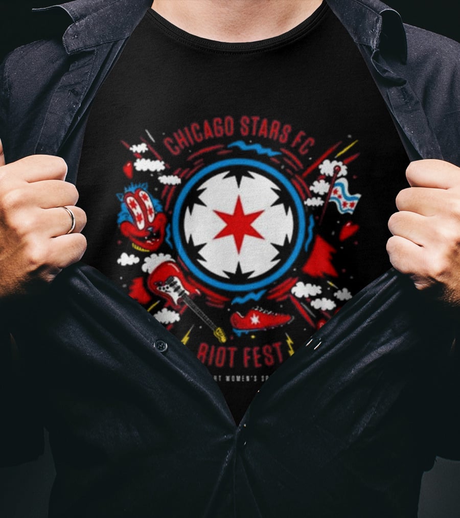 Chicago Stars FC Riot Fest Support Women's Sports T-Shirt
