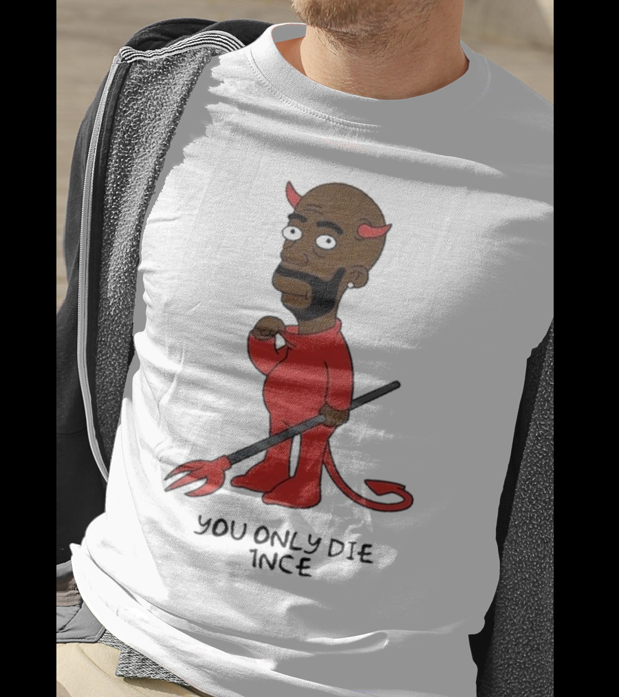 Freddie Gibbs Gibbsons You Only Die 1Nce Devil Cartoon Character T-Shirt