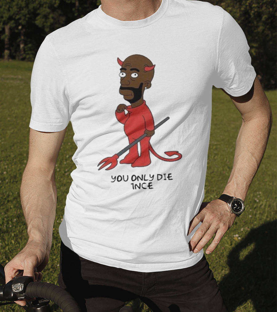 Freddie Gibbs Gibbsons You Only Die 1Nce Devil Cartoon Character T-Shirt
