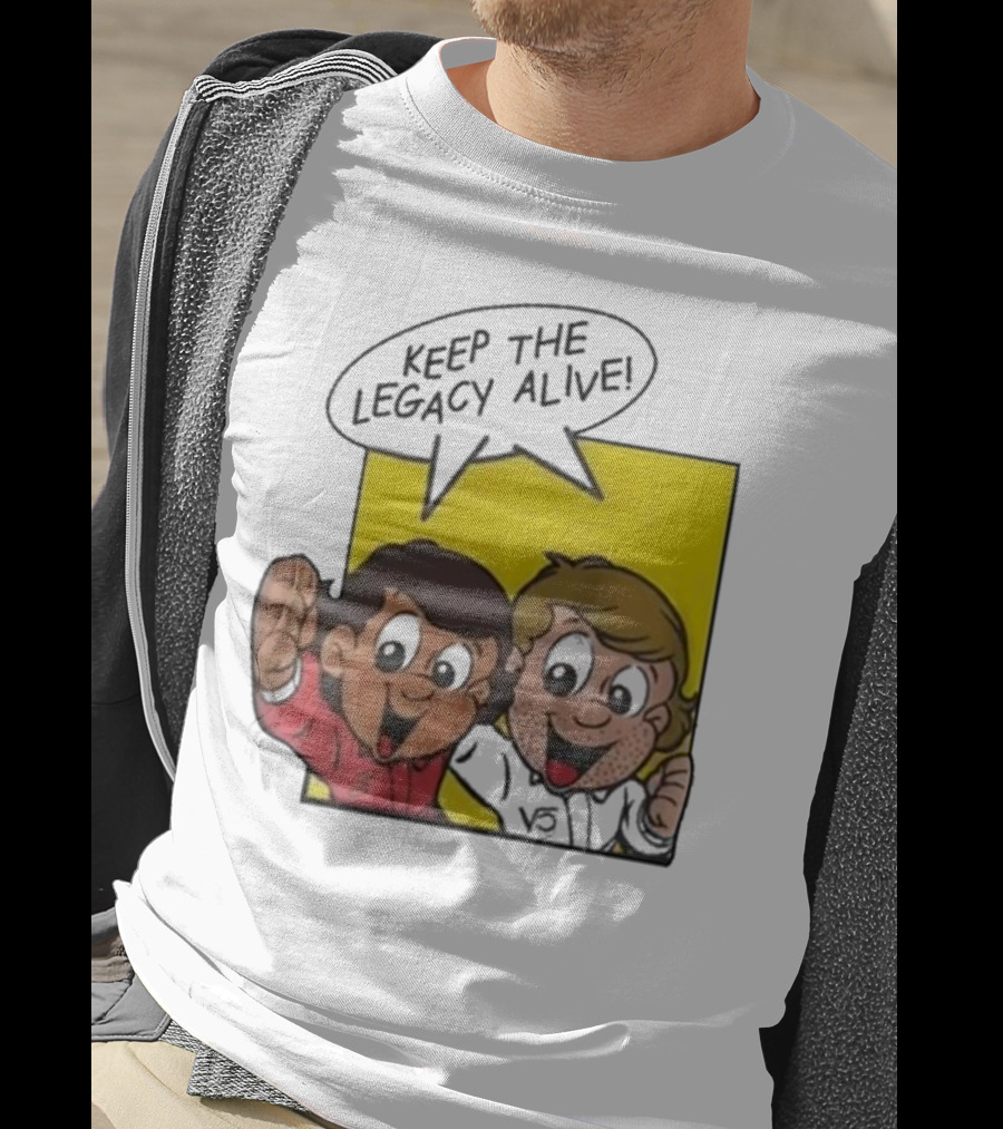 KEEP THE LEGACY ALIVE Boys Characters Speech Bubble T-Shirt