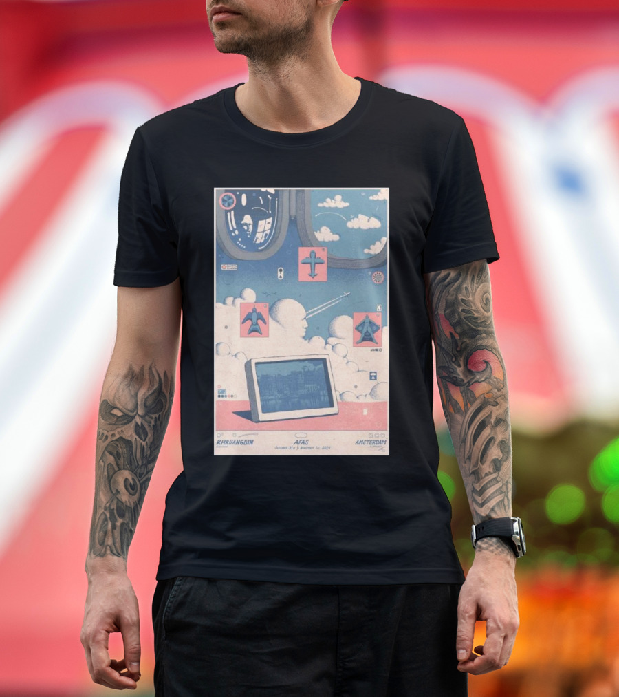 Khruangbin October 31 2024 AFAS Live Amsterdam Netherlands Retro Space and Aircraft T-Shirt