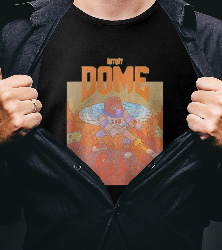 Intuit Dome Futuristic Mascot With Basketball Energy Disc T-Shirt