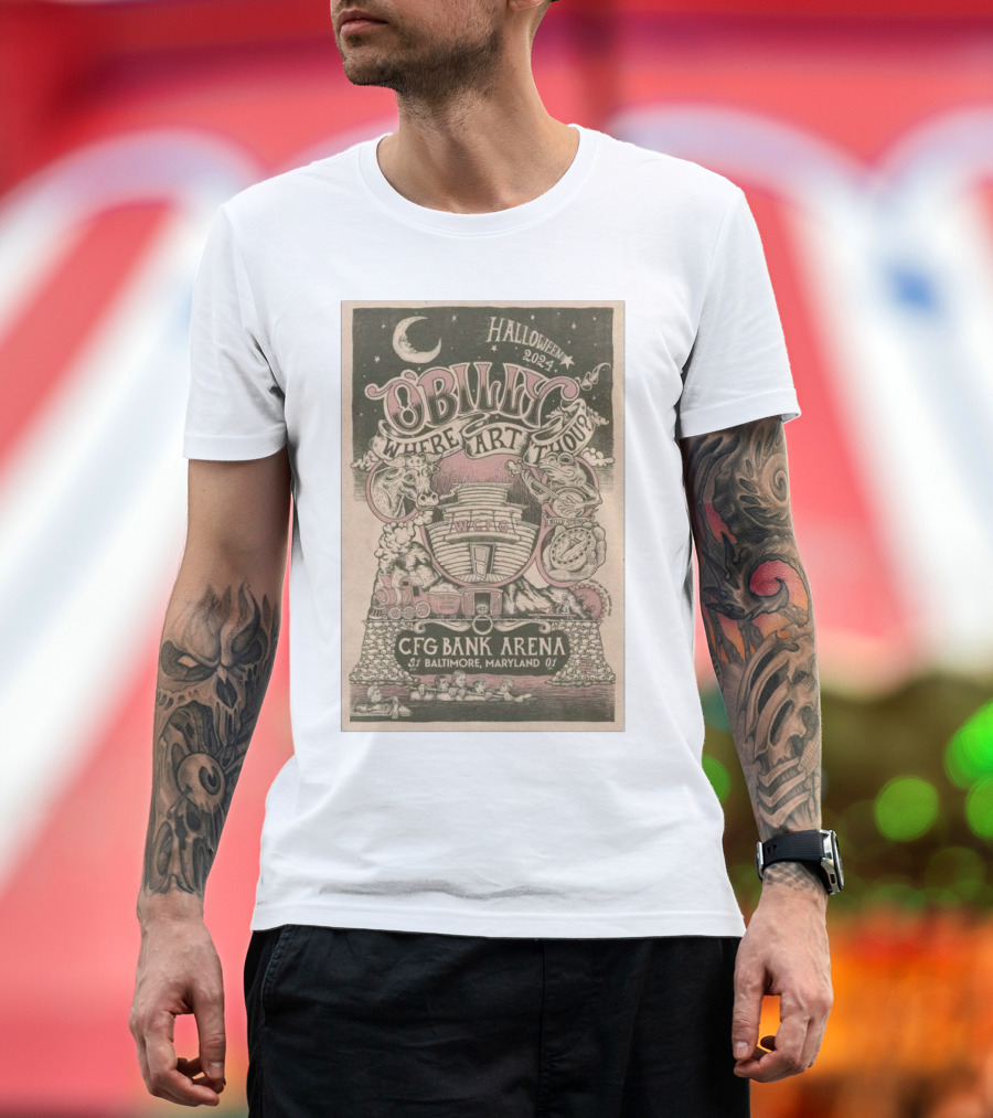 Billy Strings Halloween 2024 Where Art Thou Tour CFG Bank Arena Baltimore Maryland T-Shirt
