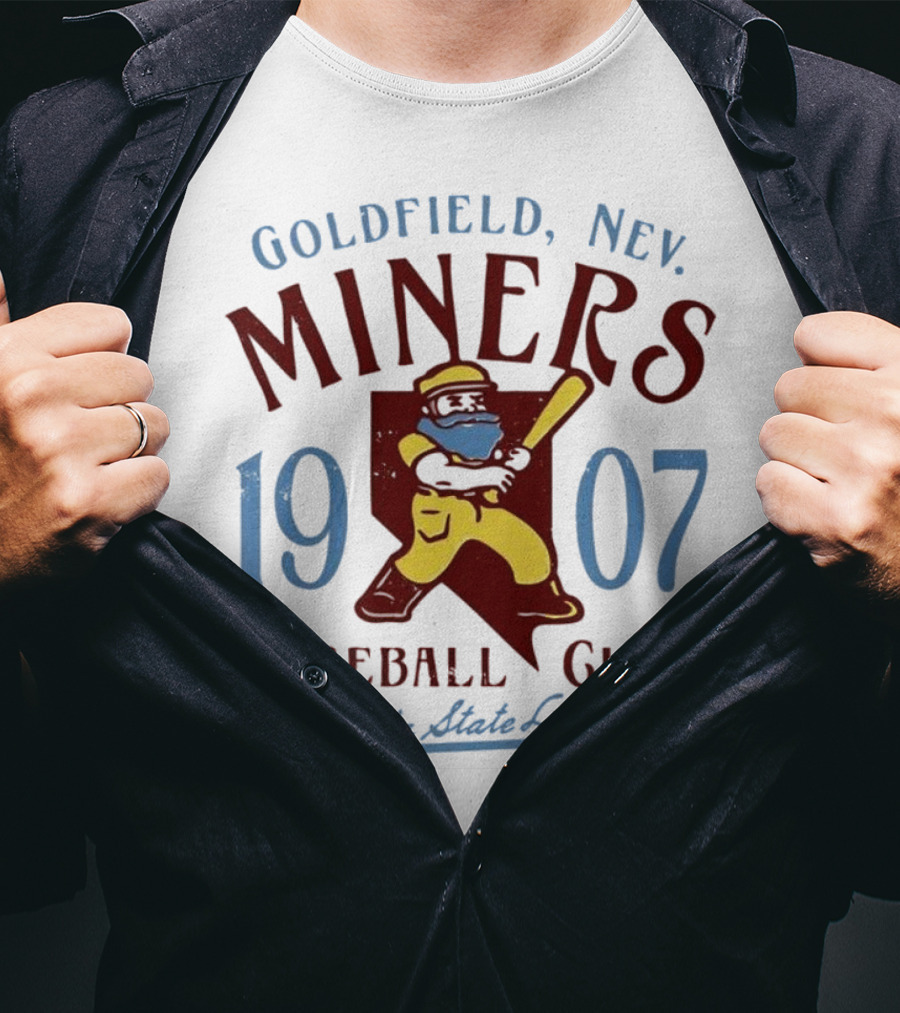 Goldfield Miners 1907 Nevada State League Baseball Club T-Shirt