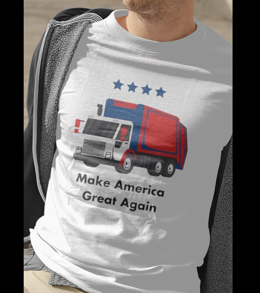 Make America Great Again Garbage Truck With Stars T-Shirt