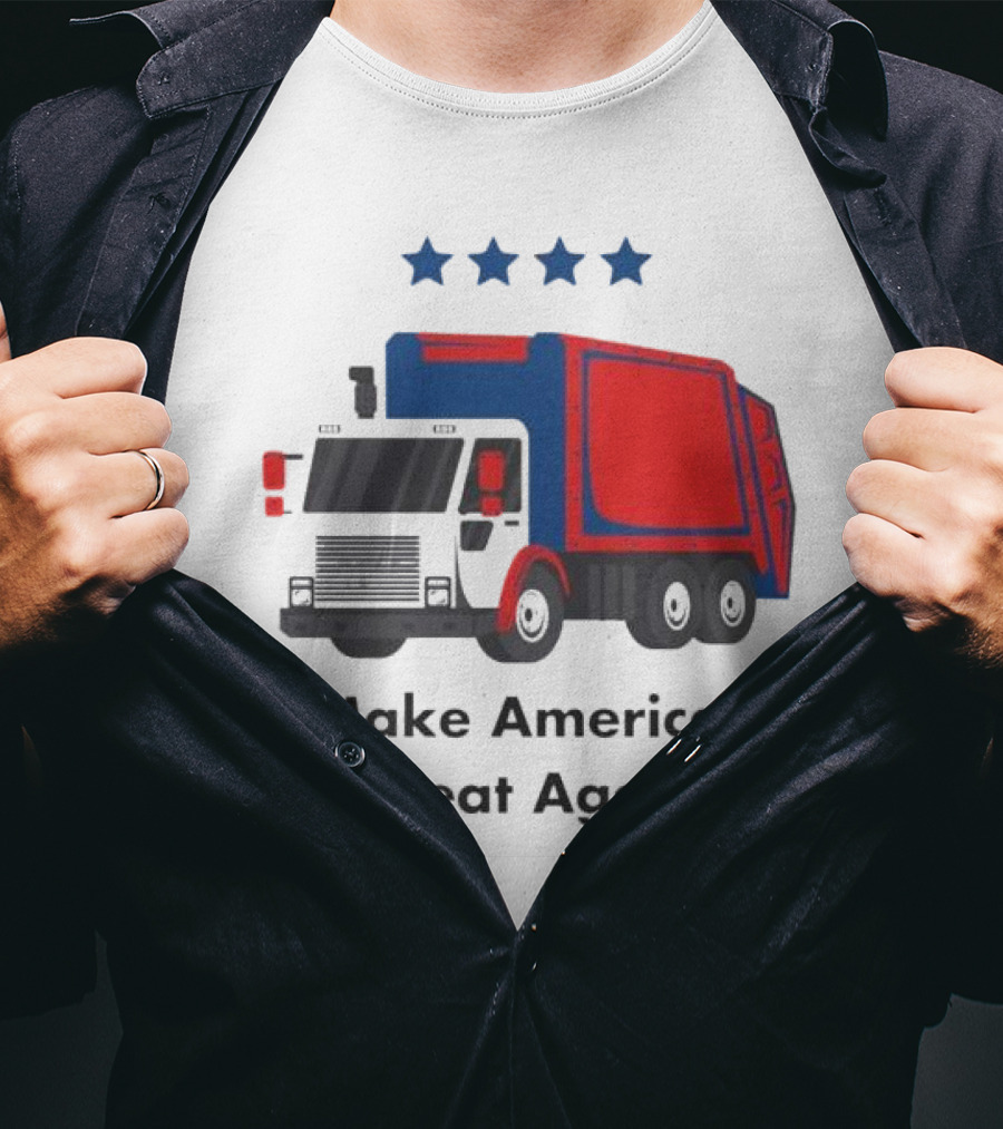 Make America Great Again Garbage Truck With Stars T-Shirt