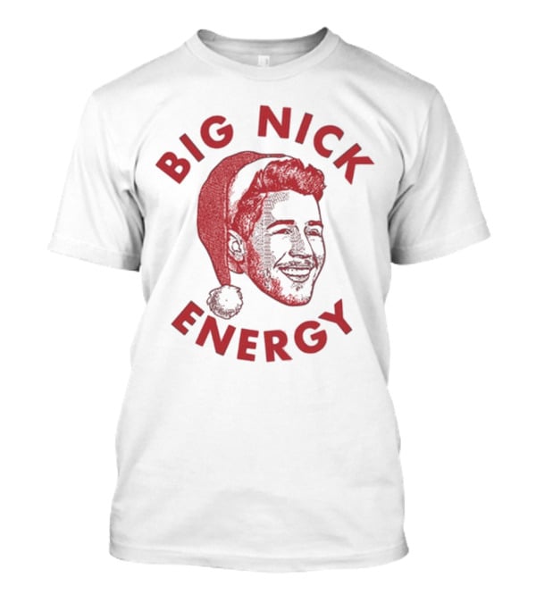 Big Nick Energy Jonas Brothers Christmas Santa Hat T-Shirt