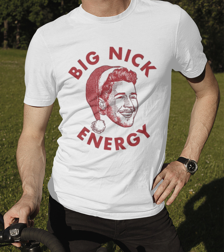 Big Nick Energy Jonas Brothers Christmas Santa Hat T-Shirt