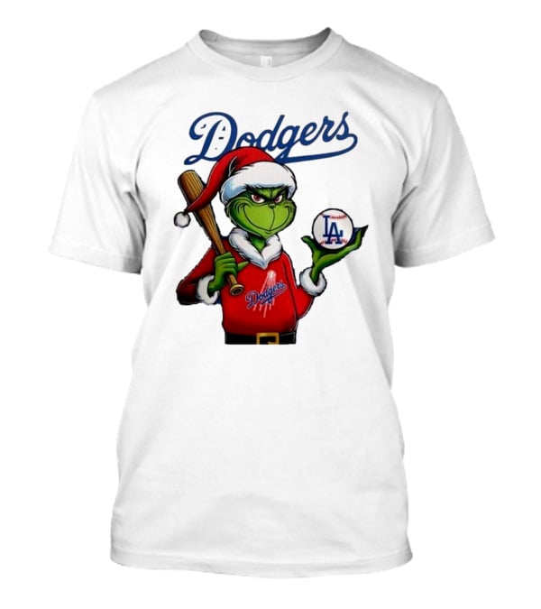 Dodgers MLB Los Angeles The Grinch Grinchmas Christmas T-Shirt
