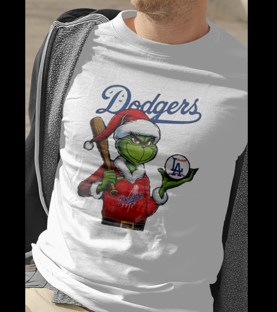 Dodgers MLB Los Angeles The Grinch Grinchmas Christmas T-Shirt