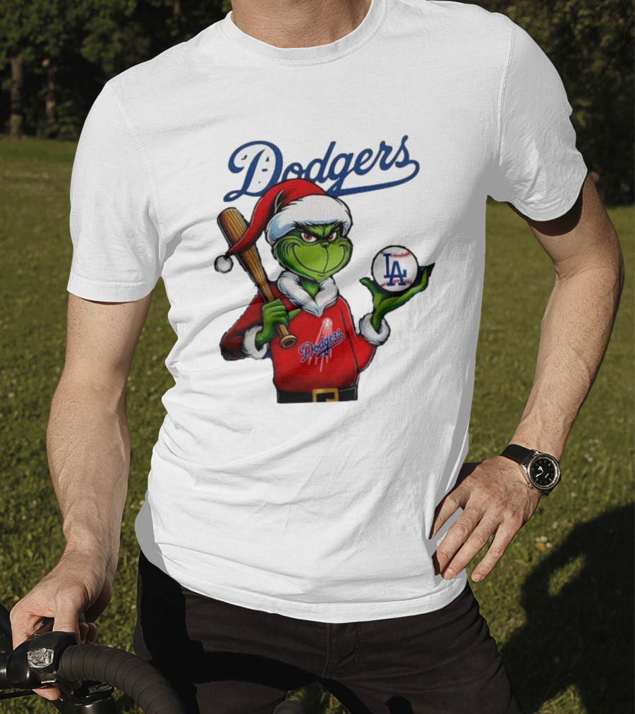 Dodgers MLB Los Angeles The Grinch Grinchmas Christmas T-Shirt