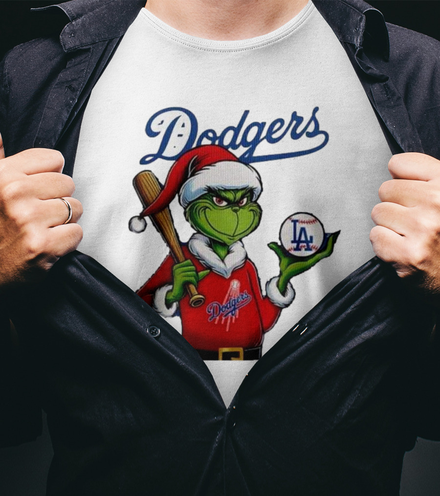 Dodgers MLB Los Angeles The Grinch Grinchmas Christmas T-Shirt