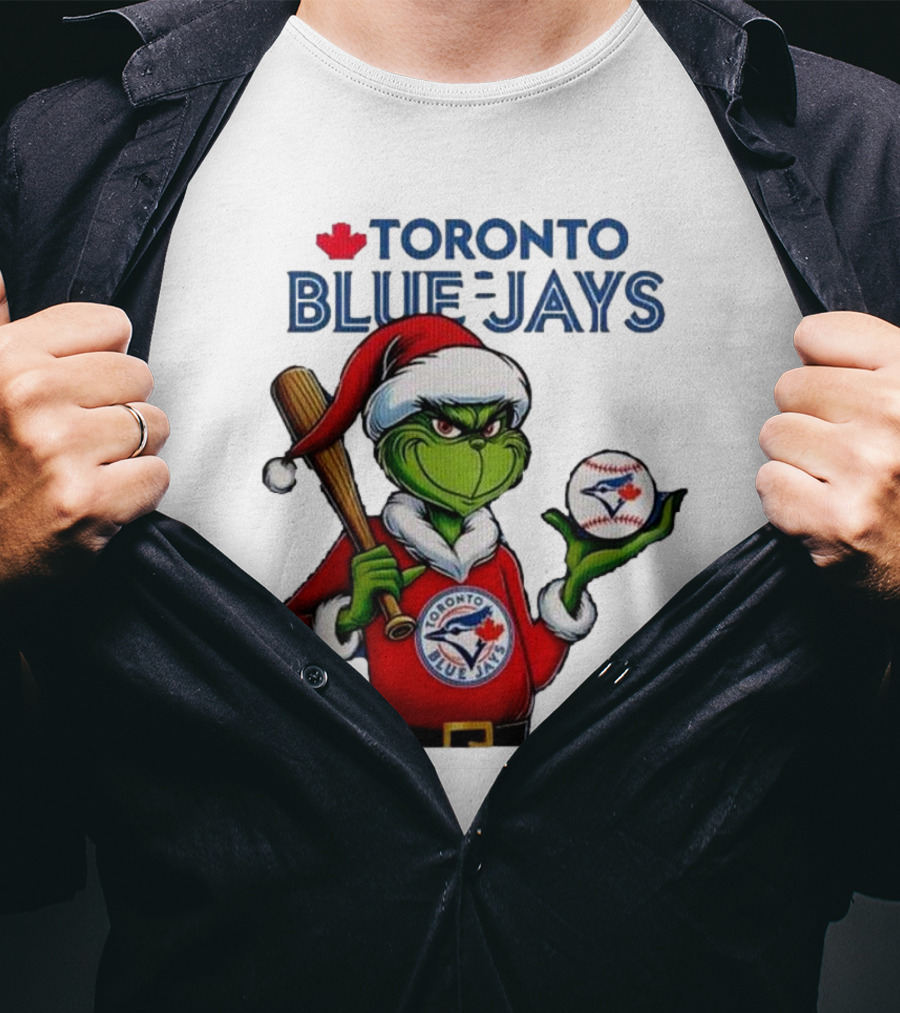 Toronto Blue Jays The Grinch Grinchmas Christmas T-Shirt