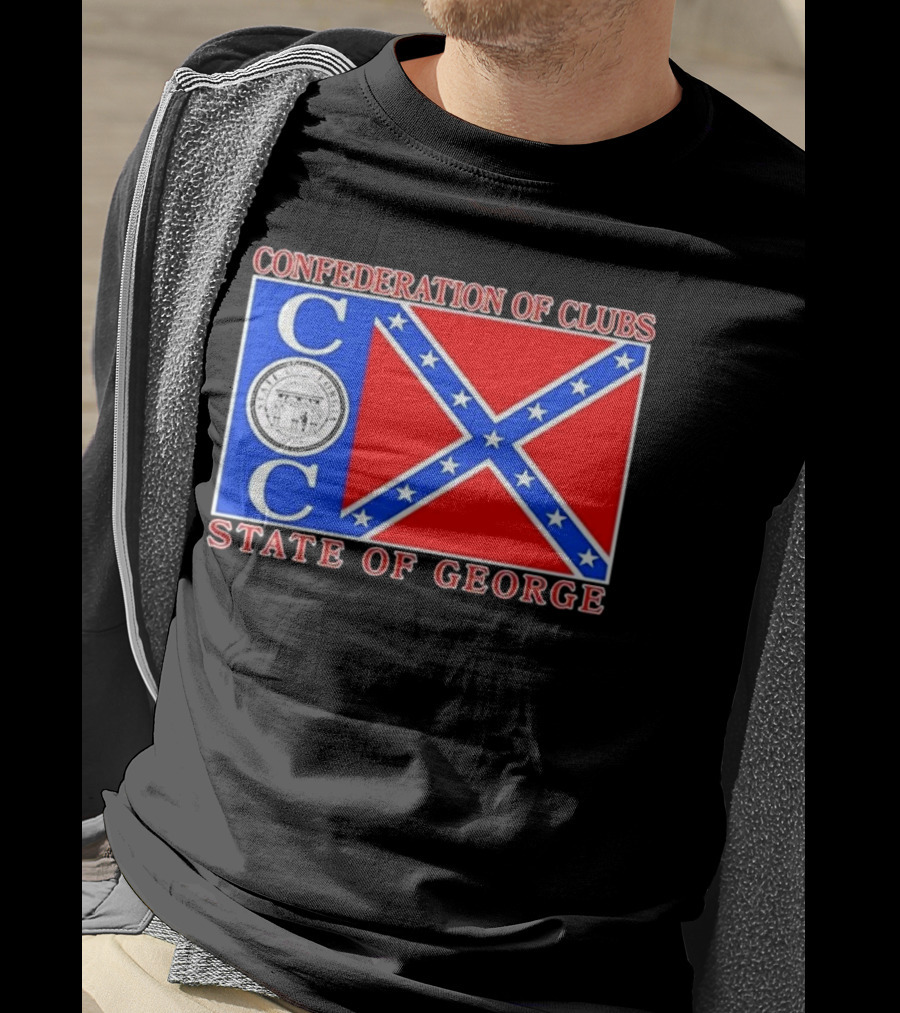 Confederation Of Clubs State Of George Flag With Seal T-Shirt