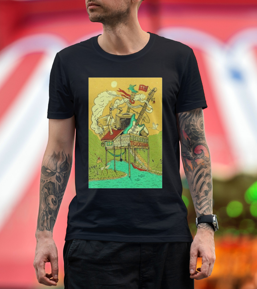 Tedeschi Trucks Band Event Chattanooga TN 04 Nov 2024 Guitar T-Shirt