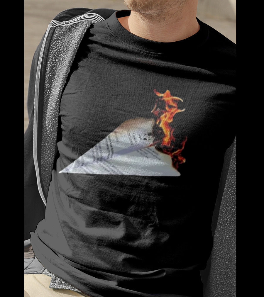 Lovejoy Band Burning Paper Plane Nuisance T-Shirt